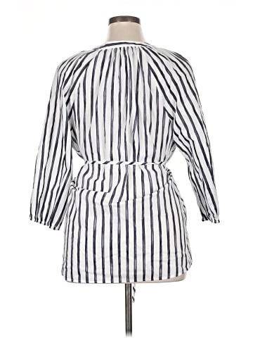 Lane Bryant 3/4 Sleeve Button-Down Shirt (view 2)