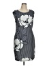 Phase Seven Graphic Gray Cocktail Dress Size 16 - photo 1