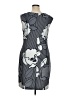 Phase Seven Graphic Gray Cocktail Dress Size 16 - photo 2