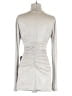 Norma Kamali Silver Cocktail Dress Size S - photo 2