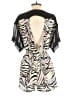 Silence and Noise 100% Polyester Animal Print Ivory Romper Size S - photo 2