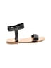 J.Crew 100% Leather Black Sandals Size 6 - photo 1