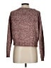 Shrinking Violet Tweed Burgundy Pullover Sweater Size L - photo 2