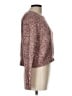 Shrinking Violet Tweed Burgundy Pullover Sweater Size L - photo 4