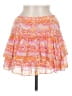 Stitch & Pine 100% Polyester Print Orange Casual Skirt Size M - photo 1
