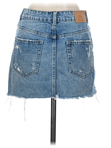Trafaluc by Zara Denim Skirt (view 2)