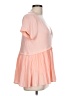 Kaari Blue Pink Short Sleeve Blouse Size L - photo 5