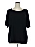 DressBarn Black Short Sleeve Top Size 1X - photo 1