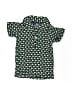 Kicky Pants Hearts Green Short Sleeve Button-Down Shirt Size 3-6 mo - photo 1