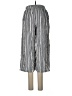 Angie 100% Rayon Stripes Silver Casual Pants Size M - photo 2