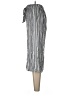 Angie 100% Rayon Stripes Silver Casual Pants Size M - photo 5