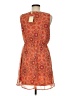 Pink Owl 100% Polyester Paisley Orange Cocktail Dress Size M - photo 2