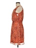 Pink Owl 100% Polyester Paisley Orange Cocktail Dress Size M - photo 5