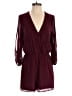 Lulus 100% Polyester Solid Burgundy Romper Size S - photo 1
