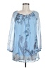 M&G Blue 3/4 Sleeve Blouse Size M (estimated) - photo 1