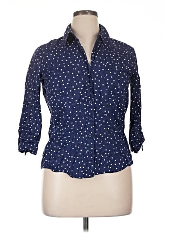 Coldwater Creek 3/4 Sleeve Button-Down Shirt (view 1)