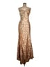 Jovani 100% Polyester Gold Cocktail Dress Size 6 - photo 1