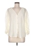 Left Coast by Dolan 100% Polyester Ivory 3/4 Sleeve Blouse Size M - photo 1