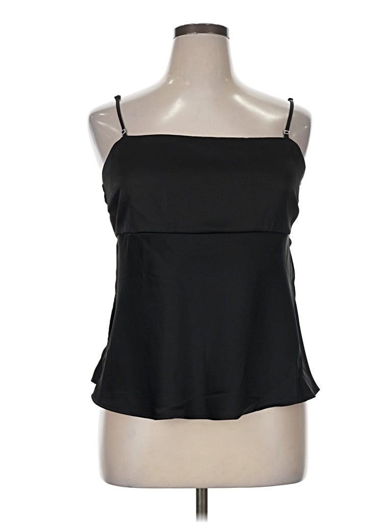 Pre-owned Wild Fable Sleeveless Top Black Strapless Neckline Tops