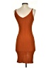 Unbranded Orange Casual Dress Size XXS (estimated) - photo 2