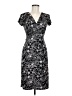 B. Smart 100% Polyester Paisley Gray Black Casual Dress Size 7 - 8 - photo 1