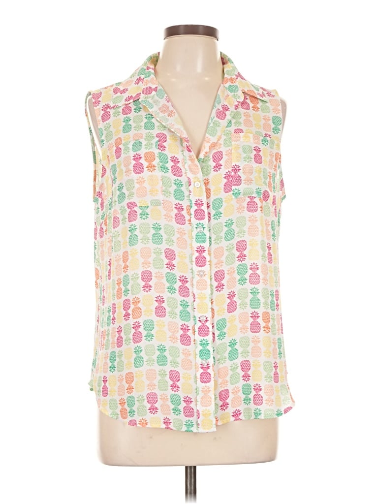 Pre-owned Talbots Outlet Sleeveless Blouse In Ivory