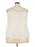 Torrid 100% Rayon Ivory Sleeveless Blouse Size 2X Plus (2) - photo 1