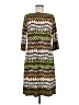 Forever Print Green Casual Dress Size M (estimated) - photo 1