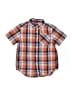Chaps Plaid Orange Short Sleeve Button-Down Shirt Size 5 - photo 1