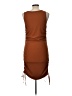 BTFBM Solid Brown Casual Dress Size L - photo 2