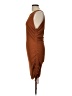 BTFBM Solid Brown Casual Dress Size L - photo 5