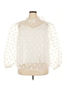 Flat White 3/4 Sleeve Blouse