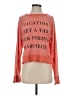 Wildfox Print Orange Pullover Sweater Size Sm (1 or S) - photo 1