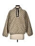Unbranded 100% Polyester Polka Dots Tan Pullover Sweater Size M - photo 1