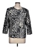 Kim Rogers Animal Print Silver Blazer Size L - photo 1