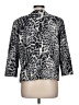 Kim Rogers Animal Print Silver Blazer Size L - photo 2
