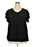 In'Voland Black Short Sleeve Top Size 20 - photo 1