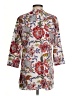 Madison Paisley Ivory 3/4 Sleeve Blouse Size XS - photo 2