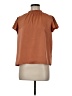 Shein Brown Short Sleeve Blouse Size 6 - photo 1