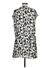 Reiss Print Black Silver Casual Dress Size 10 - photo 2