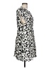Reiss Print Black Silver Casual Dress Size 10 - photo 4