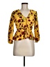 Topshop 100% Polyester Yellow 3/4 Sleeve Blouse Size 6 - photo 1