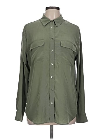 Equipment Long Sleeve Button-Down Shirt (view 1)