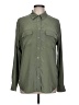 Equipment Solid Green Long Sleeve Button-Down Shirt Size L - photo 1
