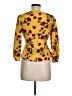 Topshop 100% Polyester Yellow 3/4 Sleeve Blouse Size 6 - photo 2