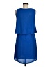 Neiman Marcus 100% Polyester Solid Blue Casual Dress Size M - photo 2