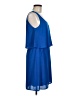 Neiman Marcus 100% Polyester Solid Blue Casual Dress Size M - photo 4