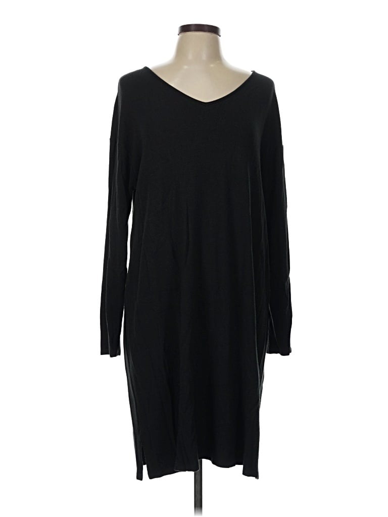 Pre-owned Jjill Casual Dress In Black