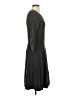 Talbots Solid Gray Casual Dress Size S - photo 4