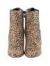White House Black Market Animal Print Black Ankle Boots Size 6 1/2 - photo 2